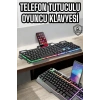 Klavyesi Q Klavye Rgb Işıklı Mouse Hediyeli
