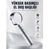 Kolay Montajlı 3 Modlu Yüksek Basınç Duş Başlığı