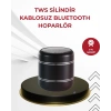 Kompakt Silindir Metal Bluetooth Hoparlör 400 Mah Uzun Pil Tws Destekli