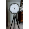 Krom 24 Saat Göstergeli Özel Tasarım Tripod Ayaklı Saat