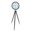 Krom Sade & Şık Tripod Ayaklı Saat