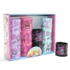 Kuromi Baskılı Magic Spring Stres Yayı - Standlı Mor Ve Siyah Renk 12li Seti Alk3987