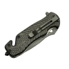 Kurtarma Çakısı Kırmızı 22 Cm Yarı Otomatik , Kemerlikli
