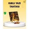 Led Işıklı Akrilik Yazı Tahtası Renkli Kalem Setiyle