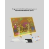 Led Işıklı Akrilik Yazı Tahtası Renkli Kalem Setiyle