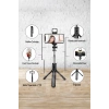 Led Işıklı Selfie Çubuğu Bluetooth Kumandalı Kablosuz Tripot Selfie Monopod Selfie Stick Siyah