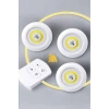 Led Lamba 3lü Uzaktan Kumandalı Yapışkanlı Beyaz Işık
