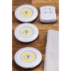 Led Lamba 3lü Uzaktan Kumandalı Yapışkanlı Beyaz Işık (kopya)