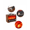 Led Şömine Efektli Kablosuz Hoparlör Bluetooth Radyo Usb Tf Kart Destekli