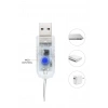 Lw-7 300 Ledli 10 Sarkıt Perde Led Işık, 8 Modlu Uzaktan Kumandalı, 3x3 Metre Peri Telli Led
