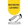 Macbook Pro/air Uyumlu Usb Type-c 8 In 1 Hub Dönüştürücü Çevirici Çoklayıcı Usb Hdmı Micro Sd 8 Girişli