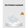 Magsafe Uyumlu Kablosuz Batarya 27w Hızlı Şarj Destekli Kompakt Güç Bankası