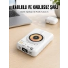 Magsafe Uyumlu Kablosuz Powerbank Hızlı Şarj Özellikli Yeni Nesil