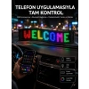 Matrix Led Cama Yapışan Telefon Kontrollü Panel Dijital Ekran Kumandalı
