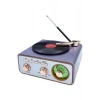 Metalik Nostaljik Tasarım Plak Çalar Görünümlü Radyolu Bluetooth Hoparlör Retro Müzik Plak