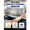 Metalize Reflektör Yüzeyli Uv Koruyucu Araç Güneşliği – Serin Ve Güvenli Sürüşler İçin
