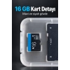 Microsd Hafıza Kartı 16 Gb Adaptörlü Set