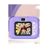 Mini 1080p Hd Çocuk Kamera Dijital Fotoğraf Makinesi 2.0 Inç Ekran 5 Adet Oyun Mor