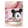 Mini 1080p Hd Çocuk Kamera Dijital Fotoğraf Makinesi 2.0 Inç Ekran 5 Adet Oyun Pembe