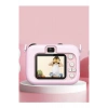 Mini 1080p Hd Çocuk Kamera Dijital Fotoğraf Makinesi 2.0 Inç Ekran 5 Adet Oyun Pembe