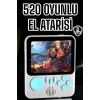 Mini Atari El Atarisi 3.5 İnç Ekran Çift Konsol 666 Adet Retro Oyun Gameboy El Atarisi