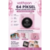 Mini Dijital Kamera 64mp 16x Digital Zoom Retro Vintage 1.4’’ekranlı Video Kamera Taşınabilir Tasarım Pembe