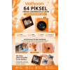Mini Dijital Kamera 64mp 16x Digital Zoom Retro Vintage 1.4’’ekranlı Video Kamera Taşınabilir Tasarım Turuncu