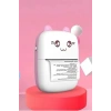 Mini Fotoğraf Yazıcı Kablosuz Etiket Yazıcı Baskı Makinesi Ios Android Uyumlu Termal Printer Pembe