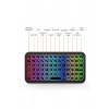 Mini Klavye Smarttv Işıklı Bluetooth Kablosuz Televizyon Ps3 Dizüstü Tabletler Ve Telefonlar İçin