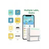 Mini Taşınabilir Yazıcı 13 Rulo Kağıtlı Mürekkepsiz Etiket Yazıcısı Mini Termal Yazıcı