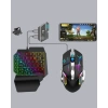 Mobil  Oyun Seti 5in1 X8 Pro Çipset Rgb Klavye Mouse Telefon Tutucu
