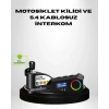 Motosiklet Ve Günlük Kullanım İçin Bluetooth Hoparlör Ve Disk Kilidi Seti