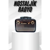 Müzik Kutusu Bluetooth Bağlantılı El Fenerli Nostaljik Tasarım Radyo