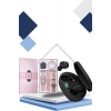 Nabız Ölçer Hediye Bileklikli Akıllı Saat Ve Dijital Göstergeli Bluetooth Kulaklık Çoklu Şarj Girişi