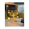 Neon Işıklı 7 Renk Işık Boyama Kalemli Led Resim Panosu Boyama Tahtası Kalemleri 20 X 20