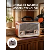 Nostalji Bluetooth Radyo Fm Am Sw Ahşap Eskitme Tasarım Yeni Nesil