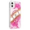 Onegif Apple İphone 11 Lotus Simli Magsafe Kapak - Pembe