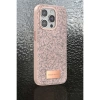 Onegif Apple İphone 14 Bright Simli Kapak - Pembe
