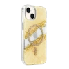 Onegif Apple İphone 14 Lotus Simli Magsafe Kapak - Gümüş