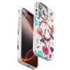 Onegif Apple İphone 14 Pro Flower Series Magsafe Kapak - Beyaz