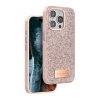 Onegif Apple İphone 15 Pro Bright Simli Kapak - Pembe