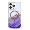 Onegif Apple İphone 15 Pro Max Lotus Simli Magsafe Kapak - Mor