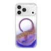 Onegif Apple İphone 17 Pro Max Lotus Simli Magsafe Kapak - Mor