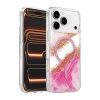 Onegif Apple İphone 17 Pro Max Lotus Simli Magsafe Kapak - Pembe