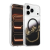 Onegif Apple İphone 17 Pro Max Lotus Simli Magsafe Kapak - Siyah