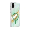 Onegif Samsung Galaxy A07 4g Lotus Simli Magsafe Kapak - Yeşil