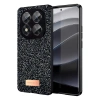 Onegif Xiaomi Redmi Note 14 Pro 5g Bright Simli Kapak - Siyah