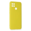 Oppo A15 Kılıf Nano İçi Kadife Silikon - Sarı