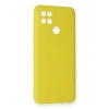 Oppo A15 Kılıf Nano İçi Kadife Silikon - Sarı