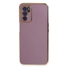 Oppo A16 Kılıf Volet Silikon - Mor